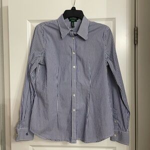 Ralph Lauren Women’s Blue Striped Shirt